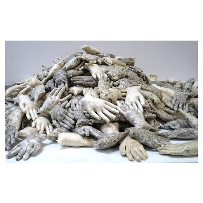 PROJEKT H&Auml;NDE - Ich stopfe Federn aus Kopfkissen und Bettdecken in Vinylhandschuhe. So entstehen in serieller Fertigung immer mehr Objekte, angeordnet im Raum. Herausforderung zu leibhaftiger und mentaler Reaktion: Minmalgesten, Repitition, Transformation, Schwere, Leichtigkeit.
Wie w&auml;re es, dieses Projekt in einem gro&szlig;en musealen Raum zu realisieren?